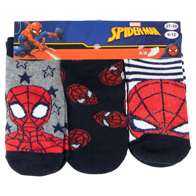 Spiderman strumpor 3-pack med lågt skaft  Spindelmannen