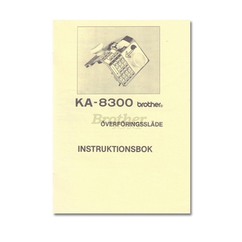 Instruktionsbok KA-8300 överföringssläde - Svensk