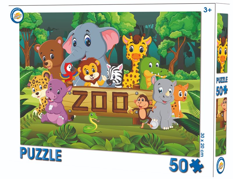 Pussel Zoo - 50-bitar