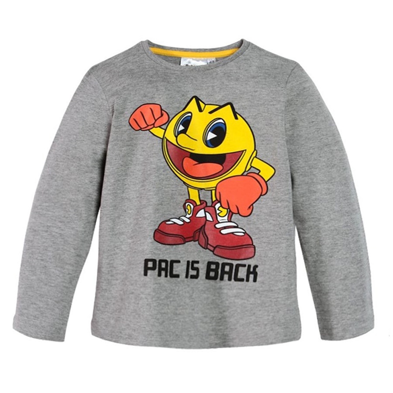 Pac-Man Grå långärmad T-shirt 