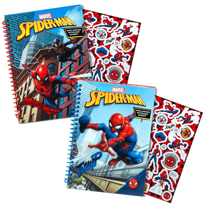 Spiderman Anteckningsbok A5 - med stickers